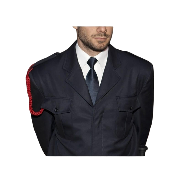 Corbata con nudo hecho y enganches de plástico