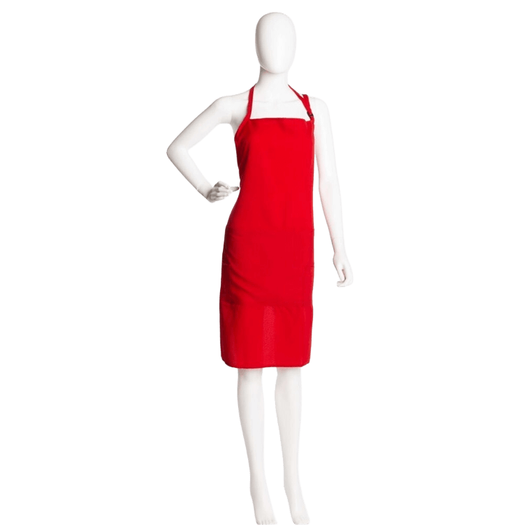 Delantal corto con peto microfibra