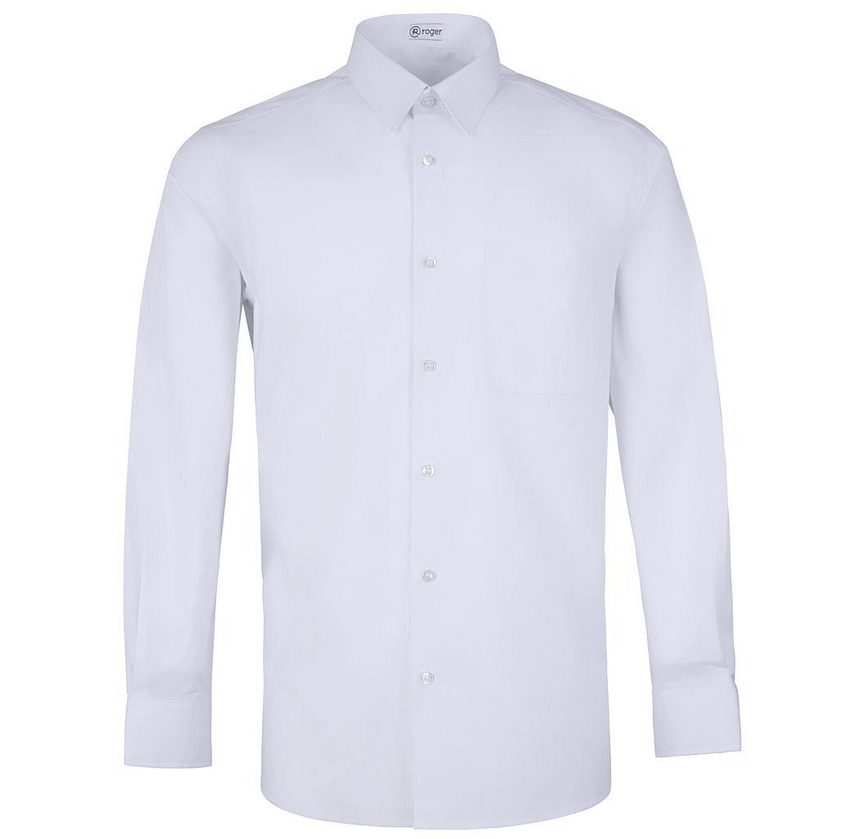 Camisa Hombre Cuello Camisero Manga Larga Regular Fit