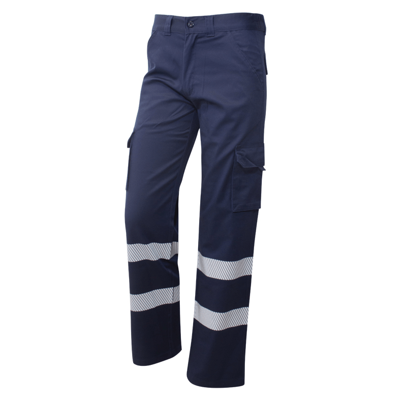 Pantalón multibolsillos Tiras termofijadas alta visibilidad